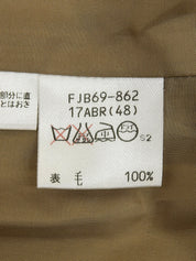 ツイードチェックパターンロゴボタンジャケット ブラウン/マルチ