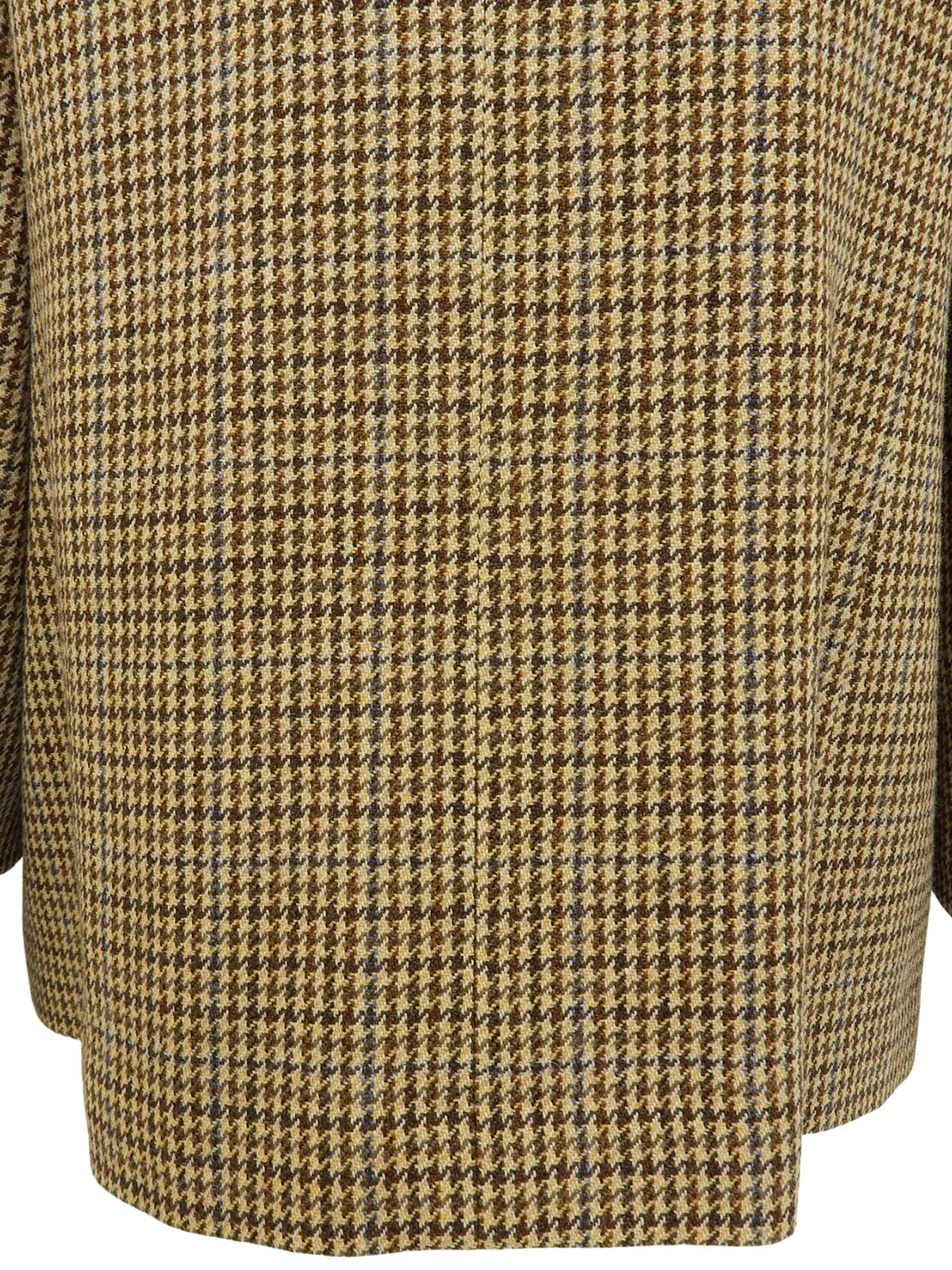 ツイードチェックパターンロゴボタンジャケット ブラウン/マルチ