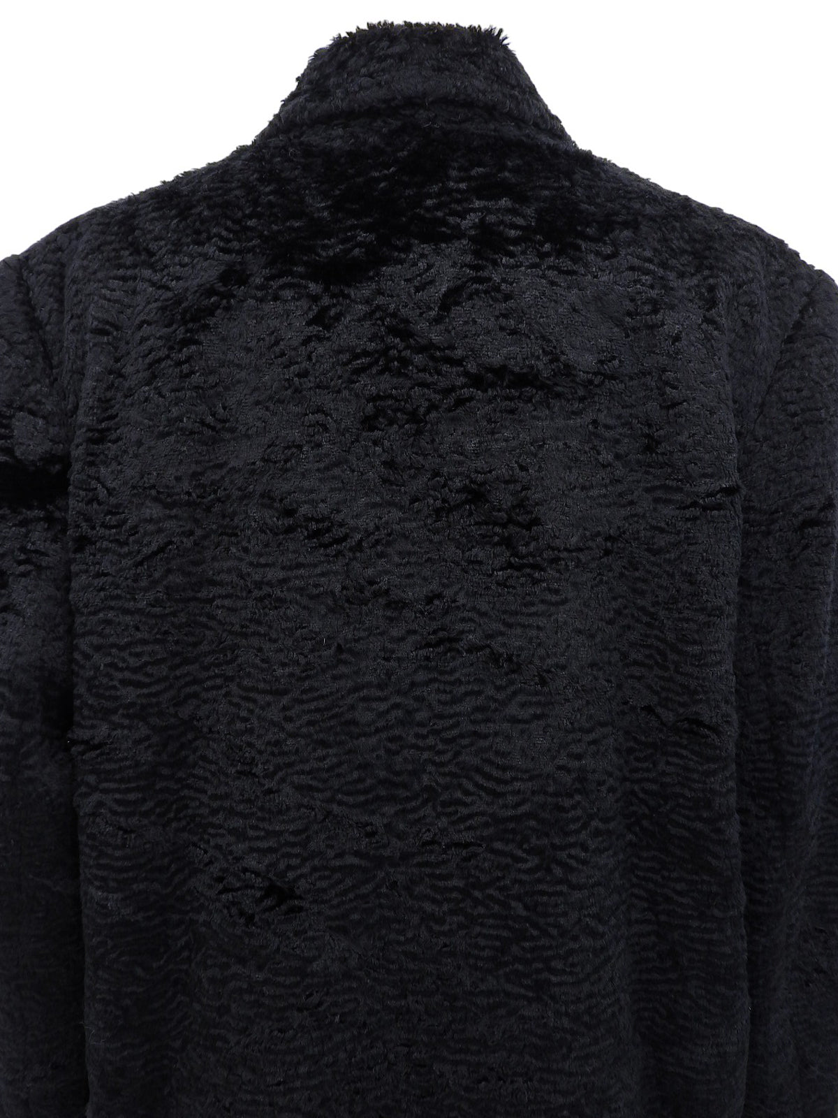 ファーメデューサボタンコート ブラック