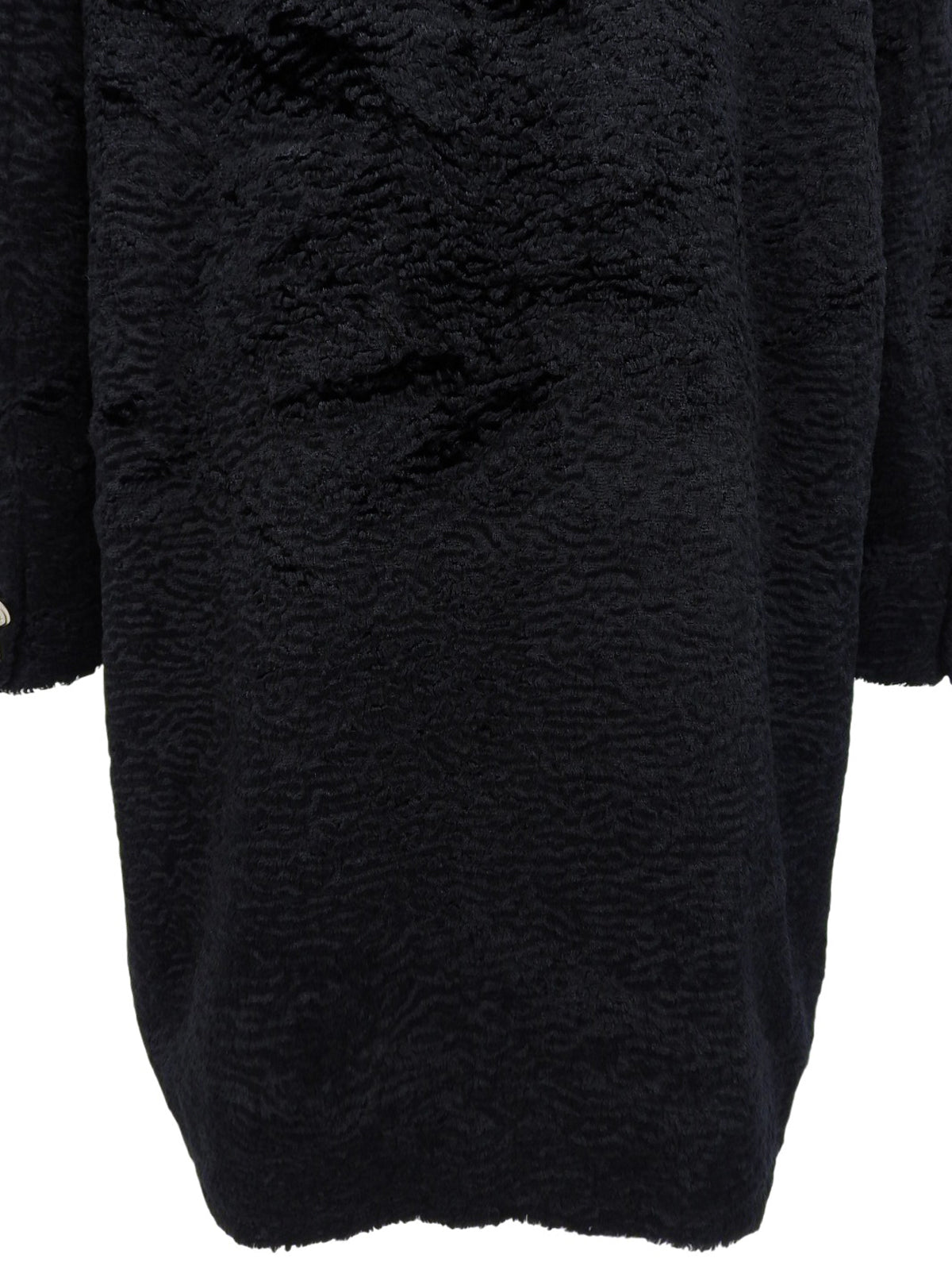 ファーメデューサボタンコート ブラック