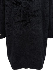 ファーメデューサボタンコート ブラック