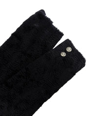 ファーメデューサボタンコート ブラック