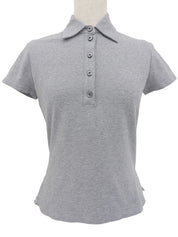 マカダムロゴ刺繍ポロシャツ グレー