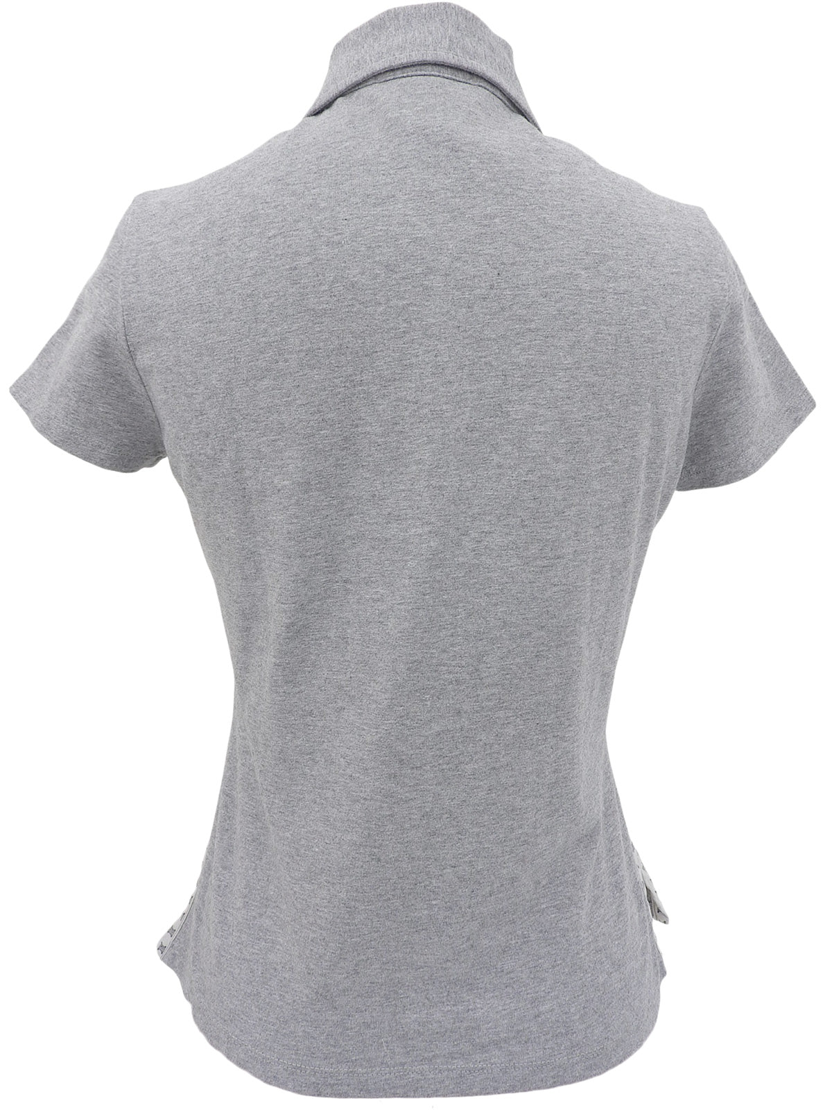 マカダムロゴ刺繍ポロシャツ グレー