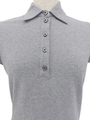 マカダムロゴ刺繍ポロシャツ グレー