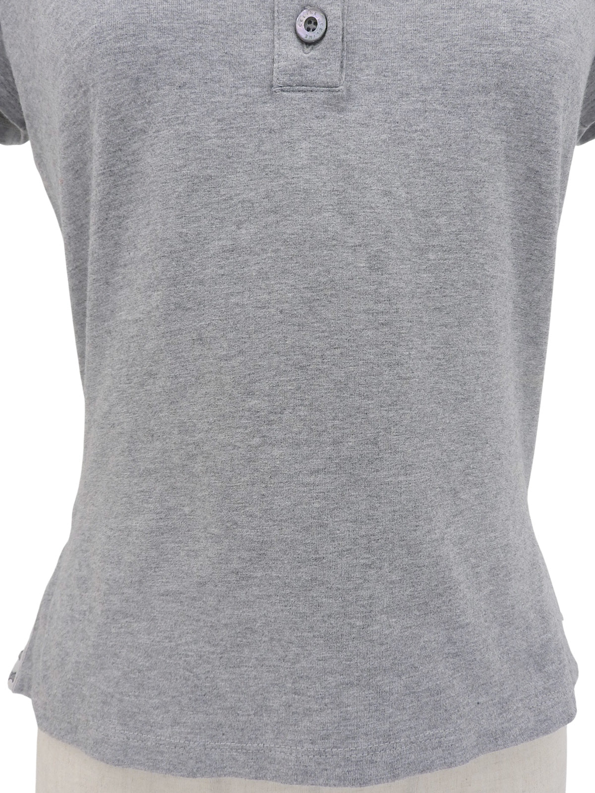 マカダムロゴ刺繍ポロシャツ グレー