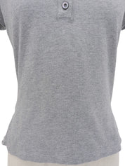 マカダムロゴ刺繍ポロシャツ グレー