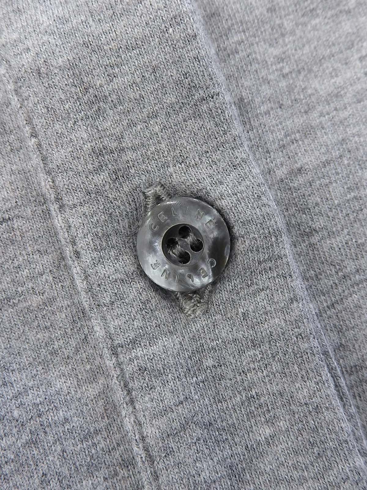 マカダムロゴ刺繍ポロシャツ グレー