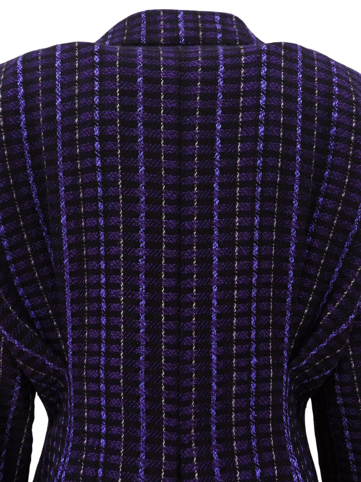 チェックパターンテーラードジャケット パープル