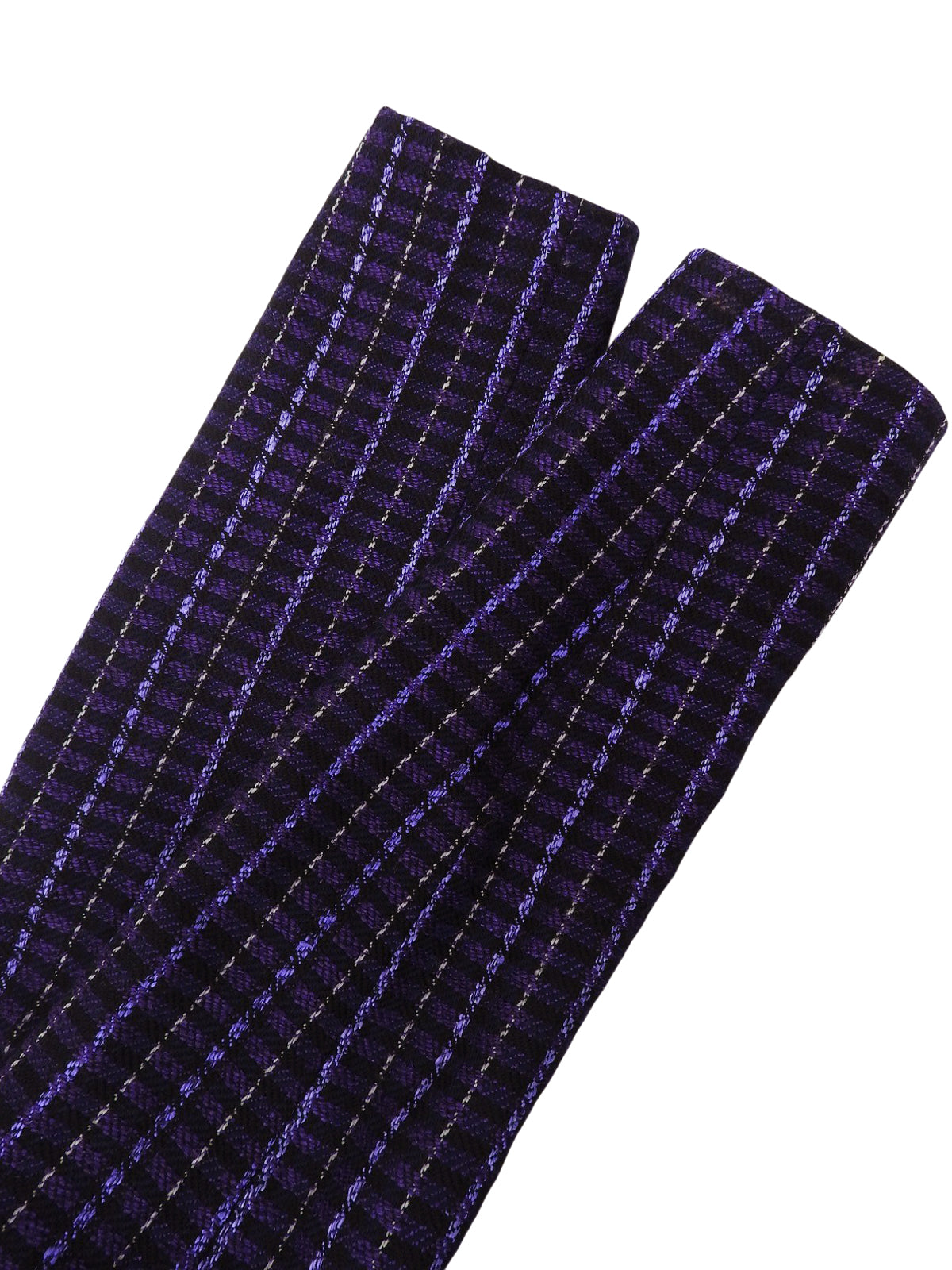 チェックパターンテーラードジャケット パープル