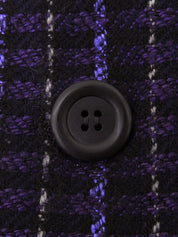 チェックパターンテーラードジャケット パープル