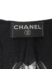 2006年製 ハートカットアウトCCマークノースリーブトップス ブラック