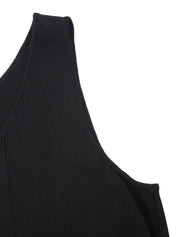 2006年製 ハートカットアウトCCマークノースリーブトップス ブラック