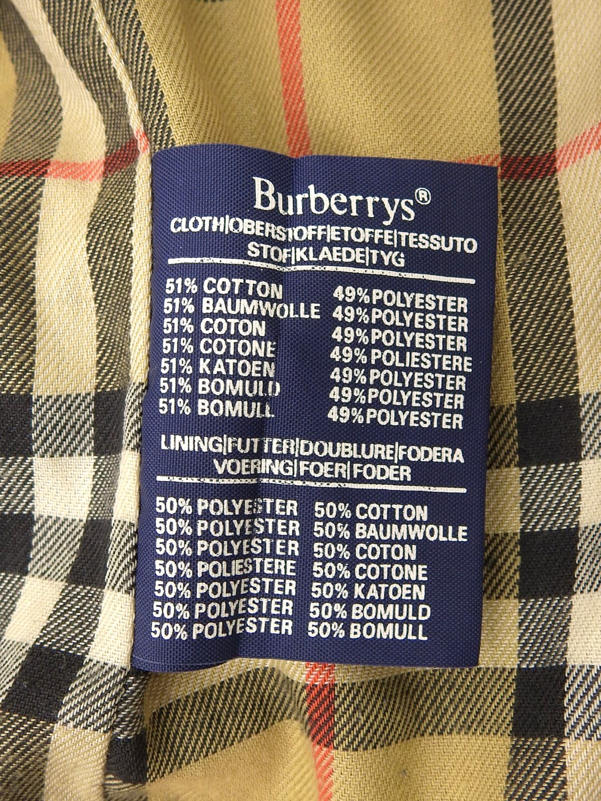 ノバチェックライニングトレンチコート ベージュ