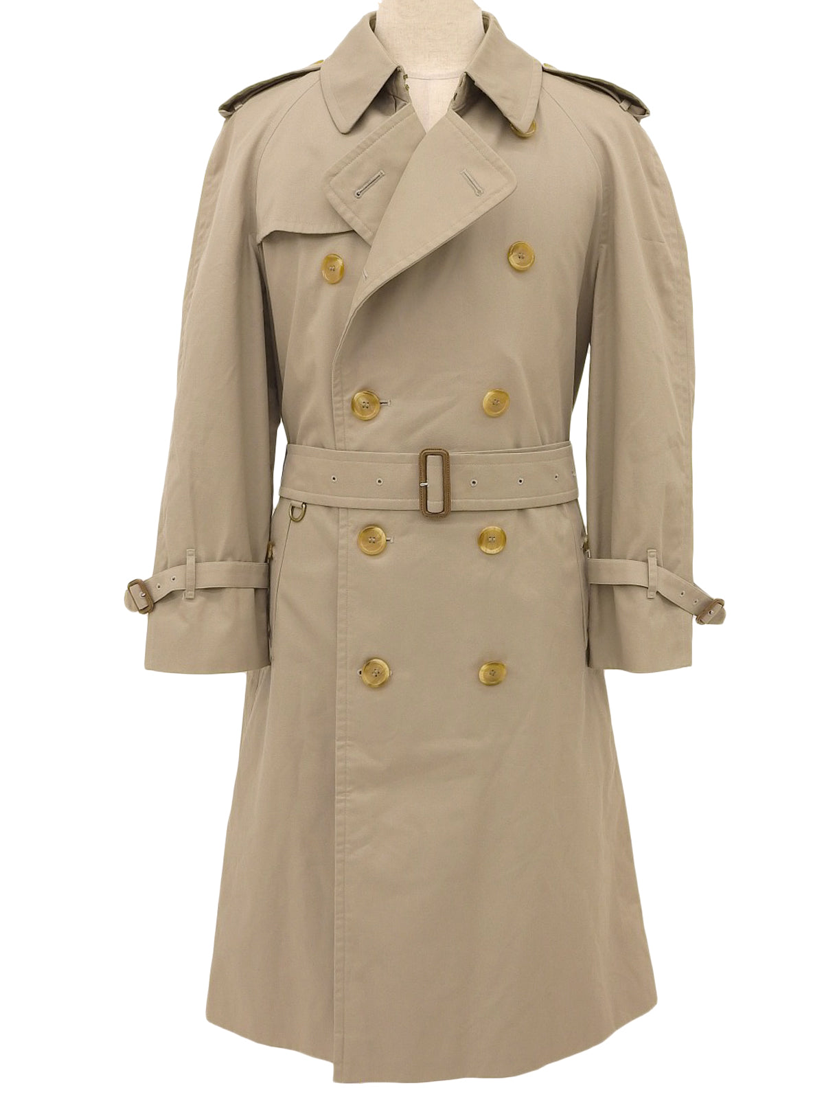 ノバチェックライニングトレンチコート ベージュ