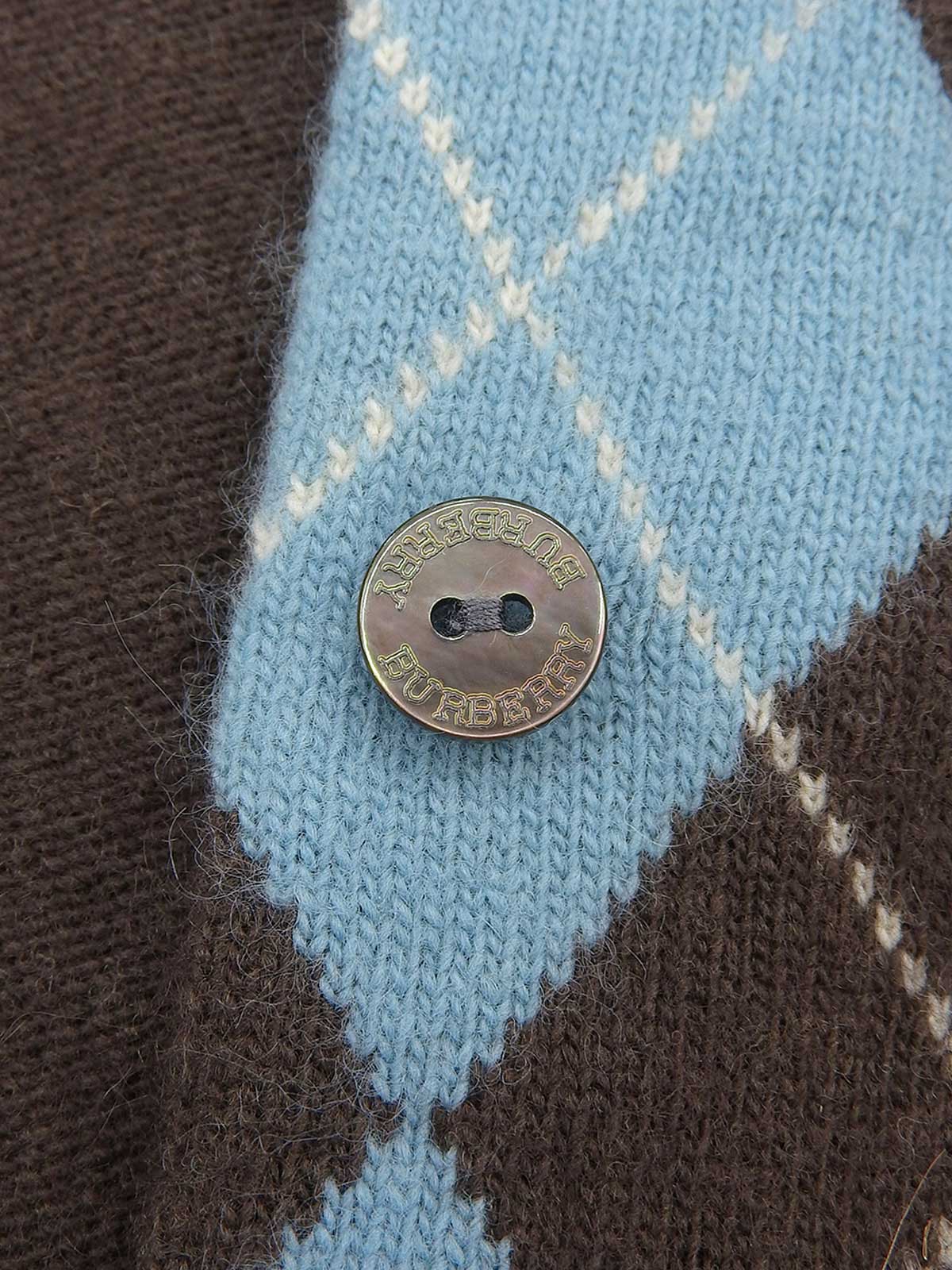 アーガイルパターンニットアンサンブル ブラウン/ブルー/オレンジ