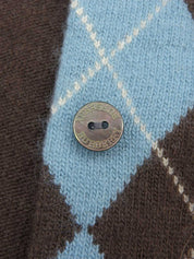 アーガイルパターンニットアンサンブル ブラウン/ブルー/オレンジ