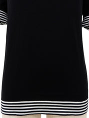 1996年製 ボーダーパターンCCマークハーフスリーブカットソー ブラック