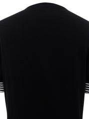 1996年製 ボーダーパターンCCマークハーフスリーブカットソー ブラック