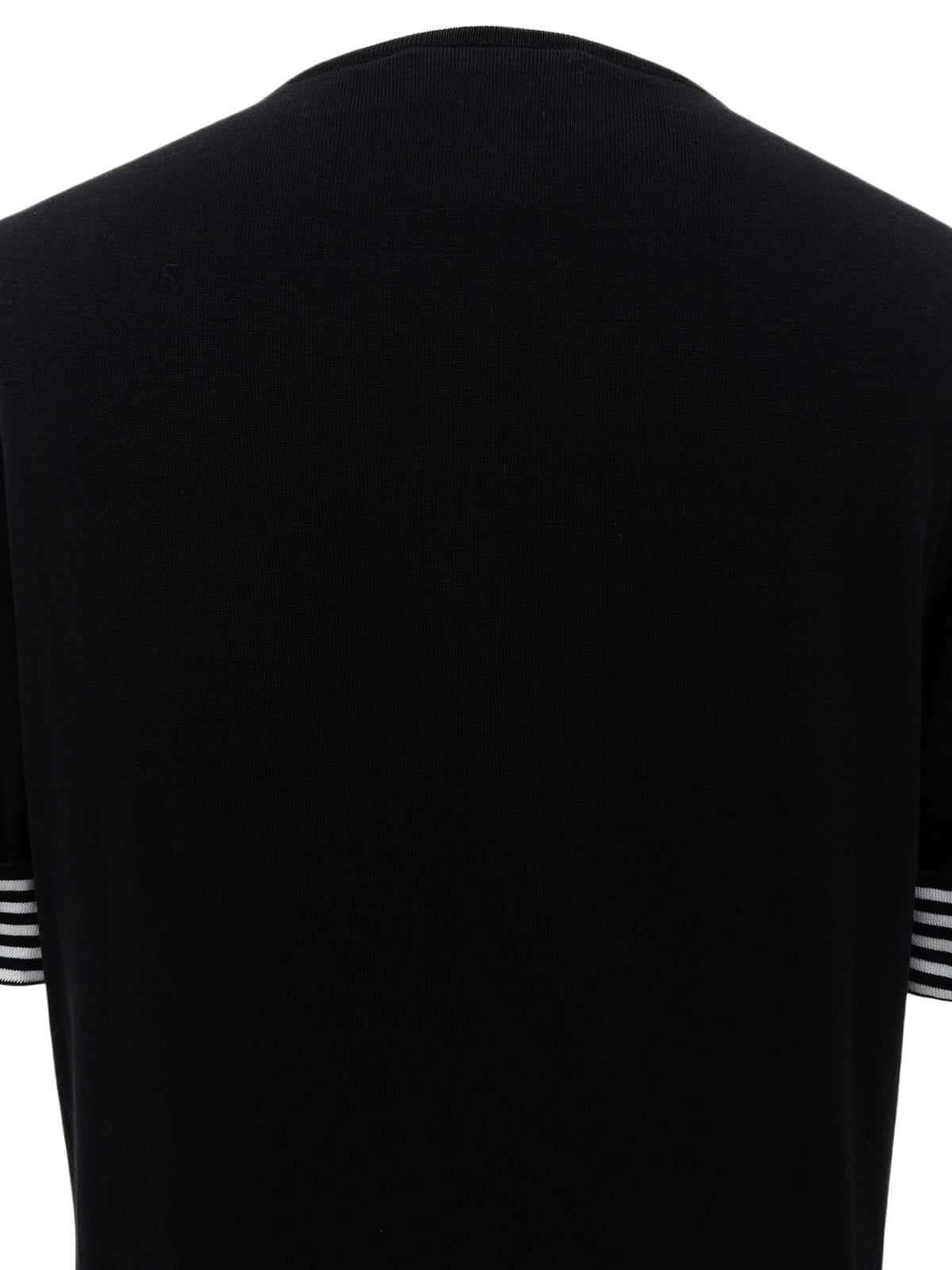 1996 border pattern CC mark short sleeve top in black
