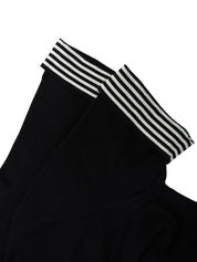 1996年製 ボーダーパターンCCマークハーフスリーブカットソー ブラック