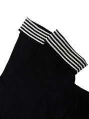 1996 border pattern CC mark short sleeve top in black