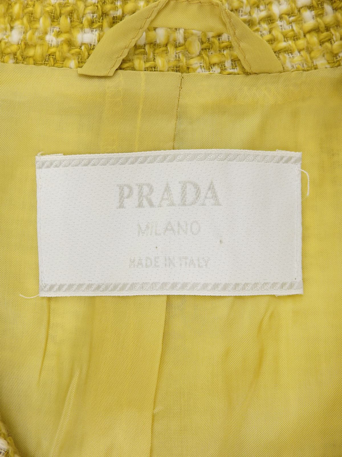 ツイードジャケット イエロー/ホワイト