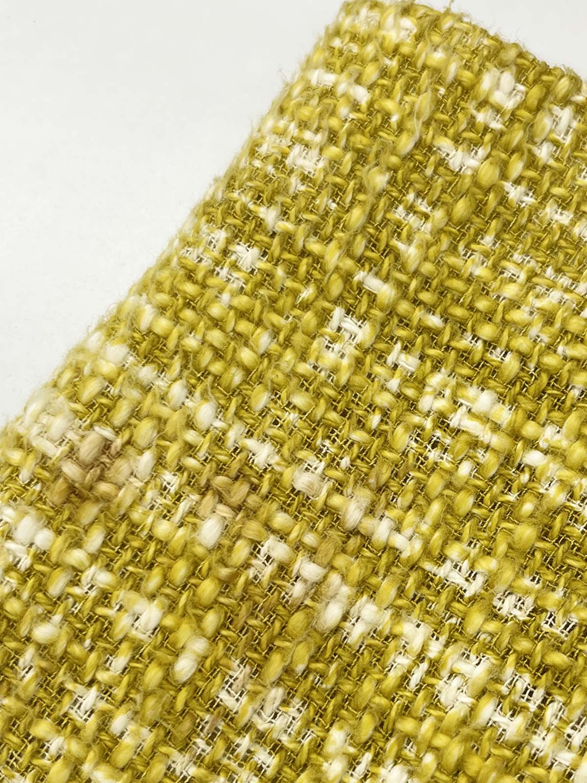 ツイードジャケット イエロー/ホワイト