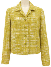 ツイードジャケット イエロー/ホワイト