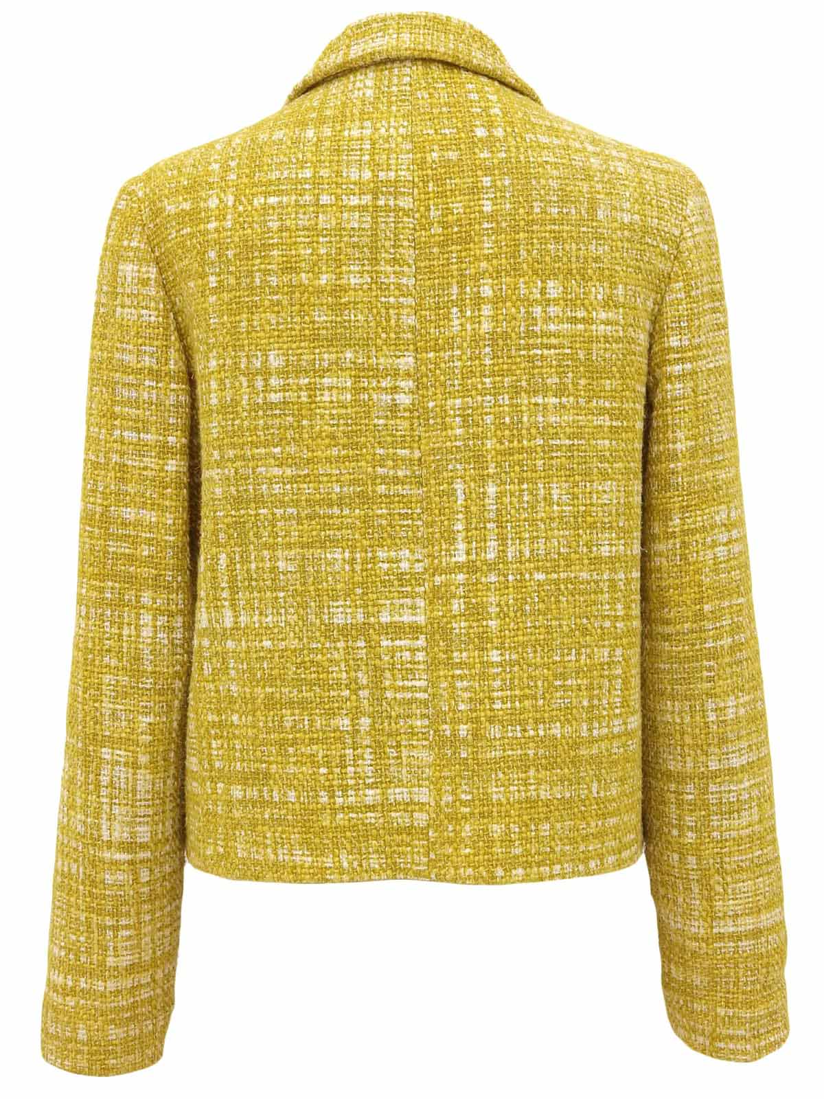 黄/白色粗花呢外套