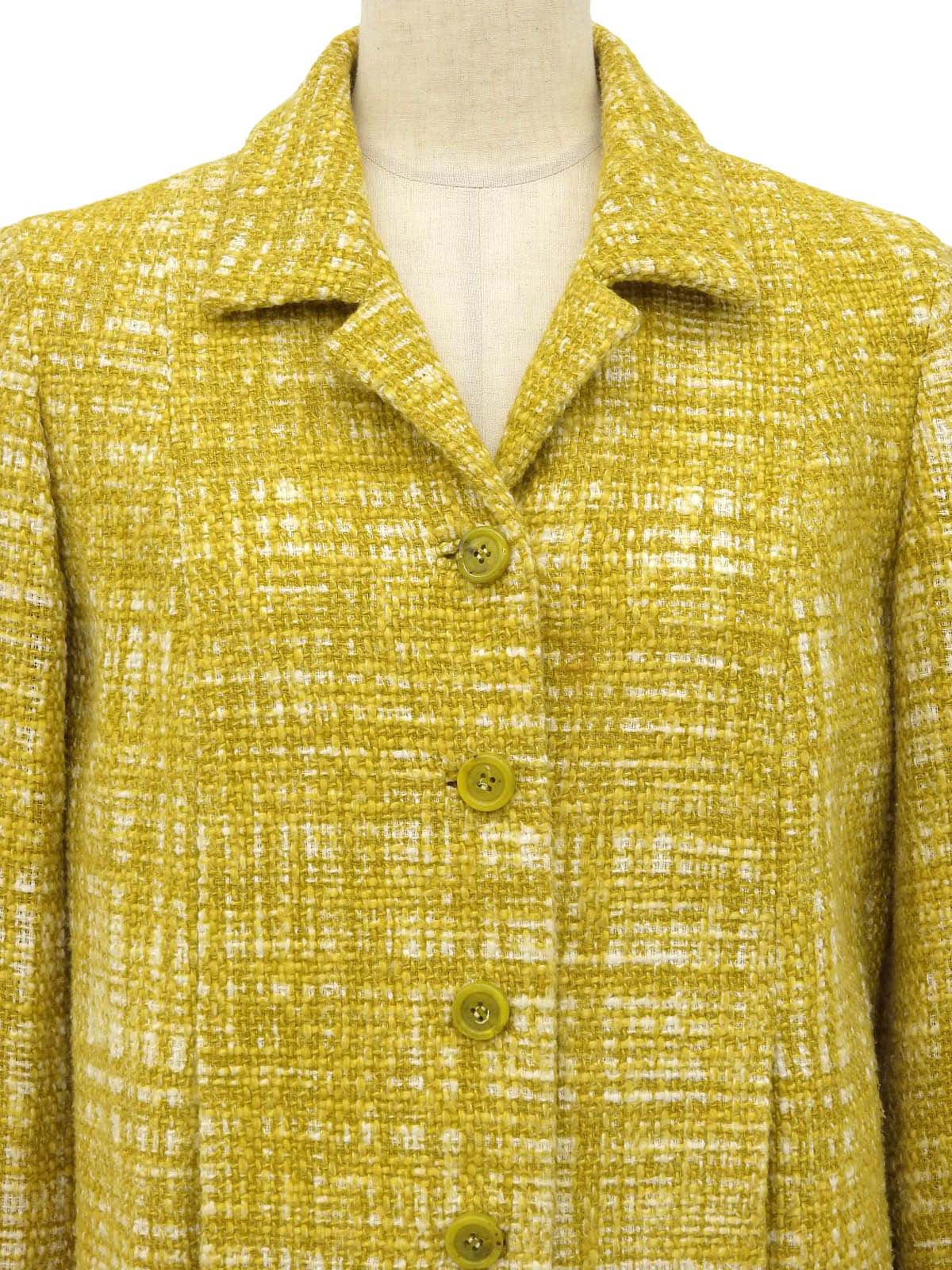 ツイードジャケット イエロー/ホワイト