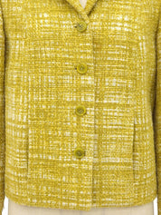 ツイードジャケット イエロー/ホワイト