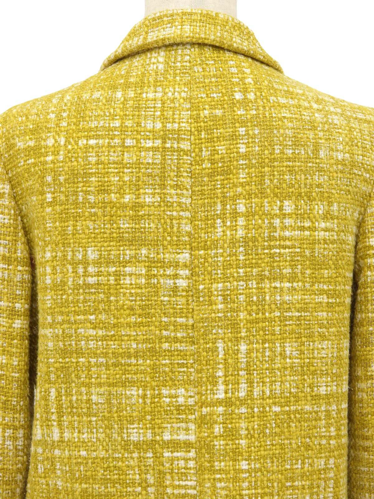 黄/白色粗花呢外套