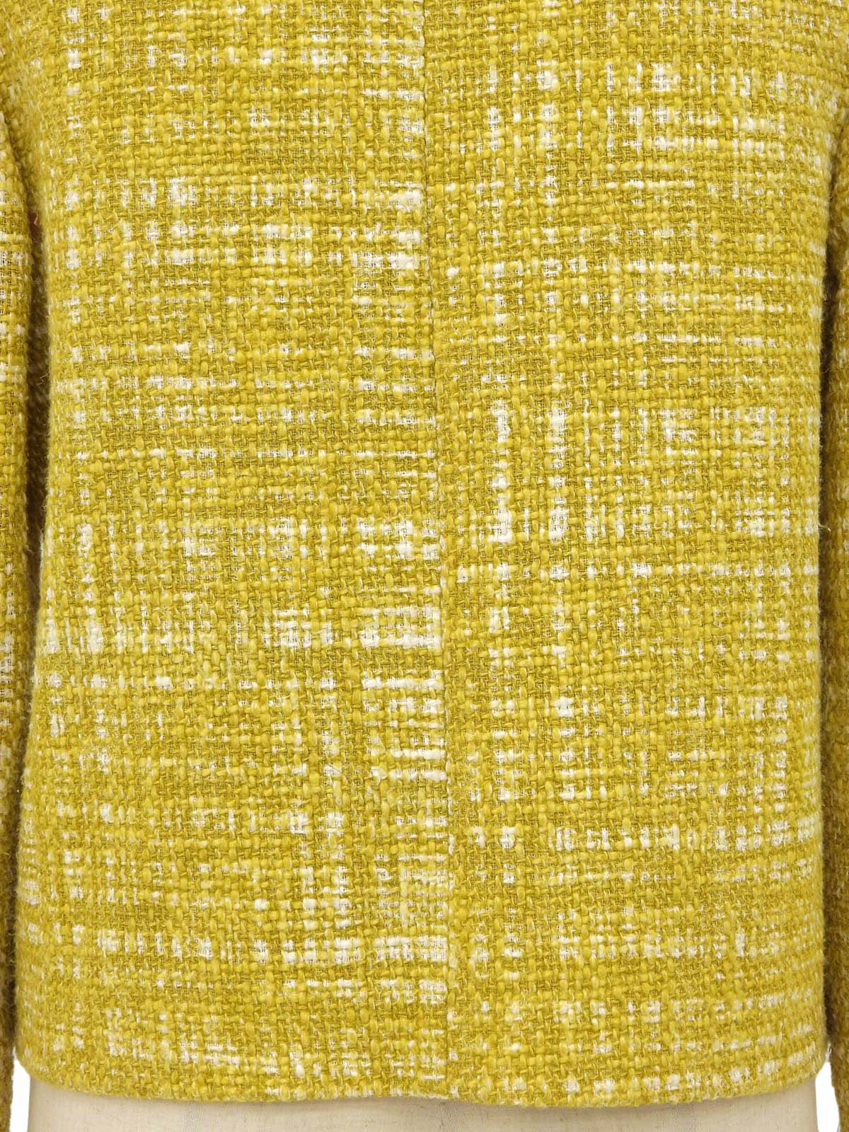 ツイードジャケット イエロー/ホワイト