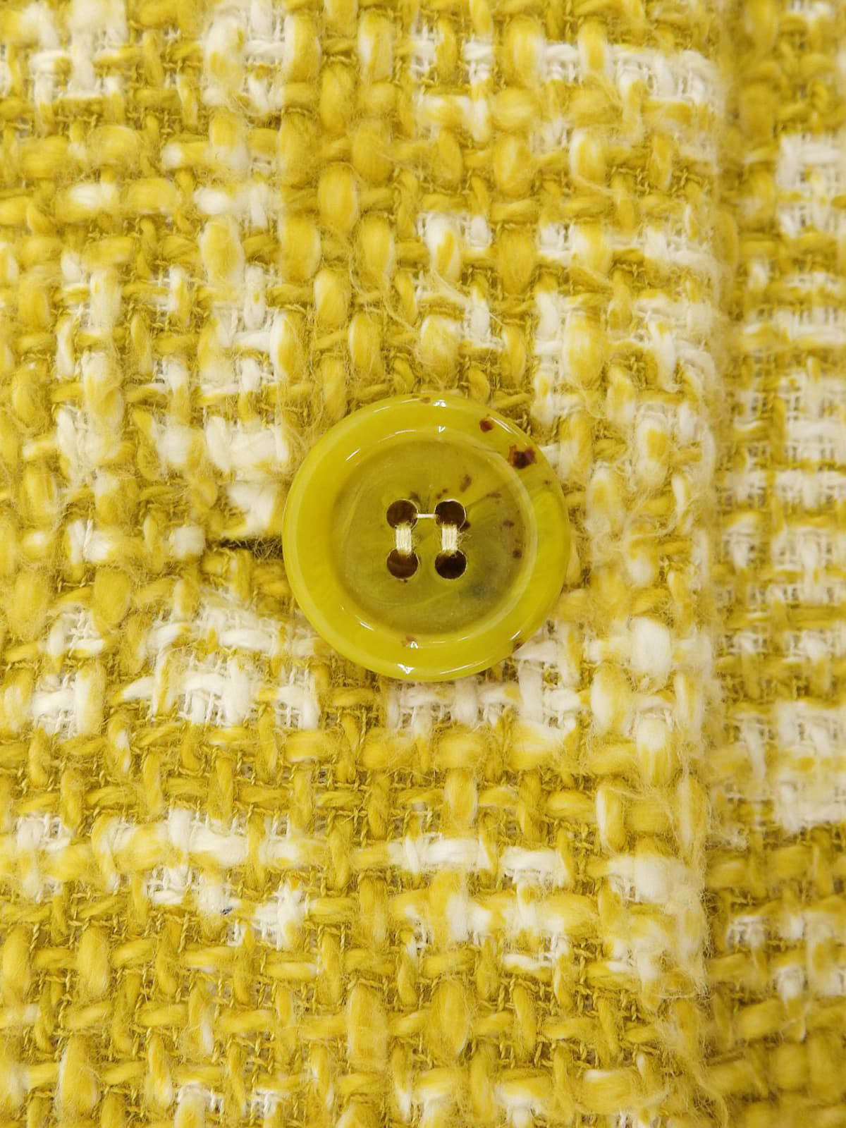 ツイードジャケット イエロー/ホワイト