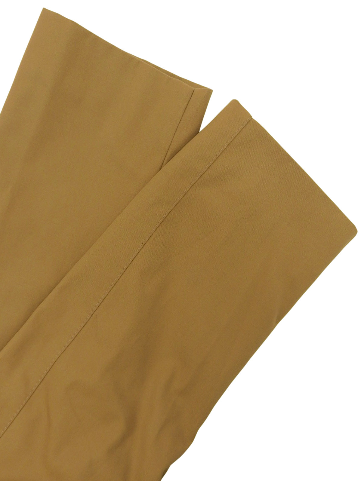 チェックライニングロングコート ベージュ