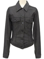 ロゴボタンジャケット ブラック