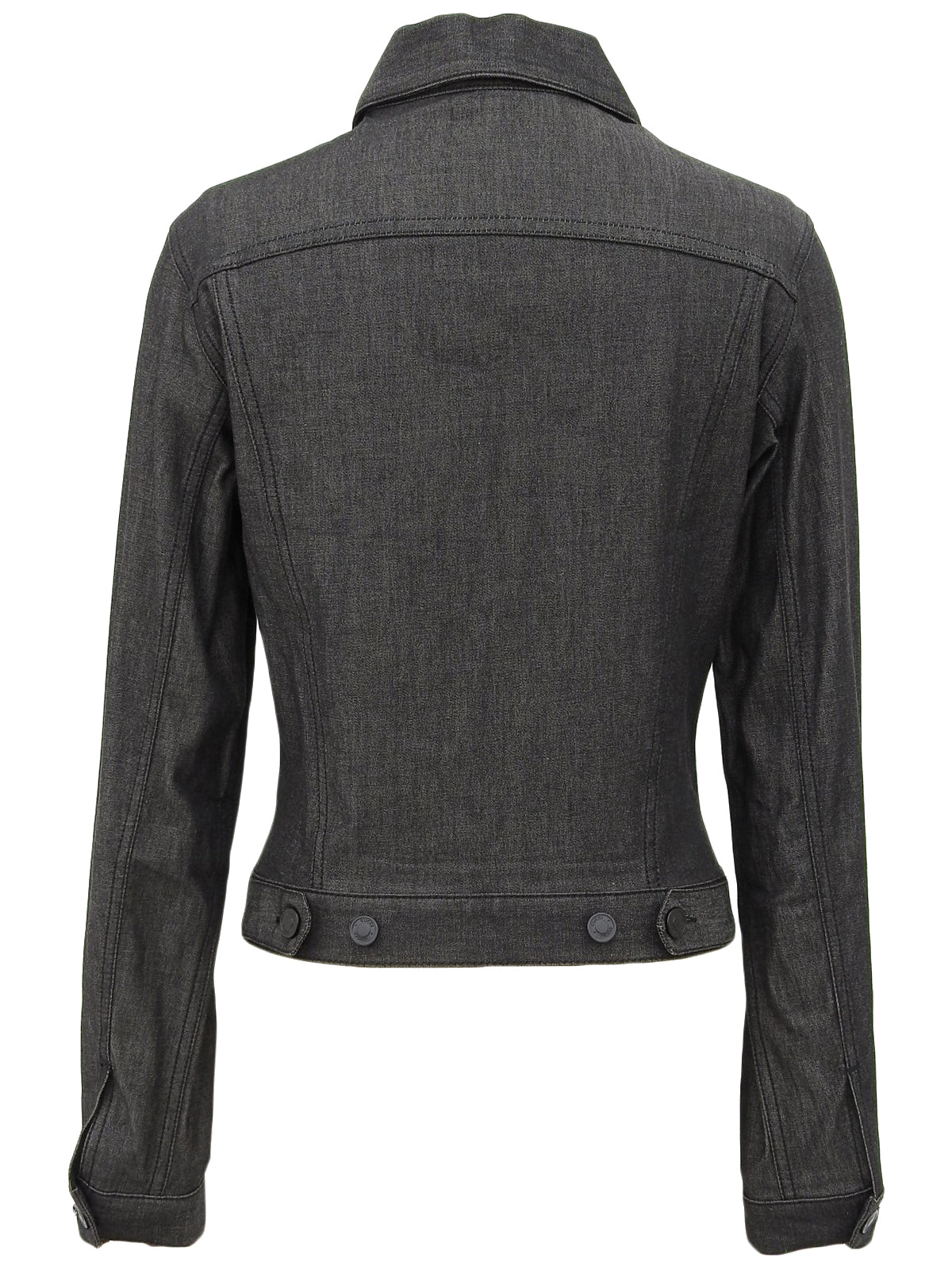 Logo Button Jacket in Black