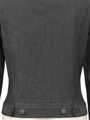 ロゴボタンジャケット ブラック