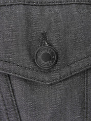 ロゴボタンジャケット ブラック