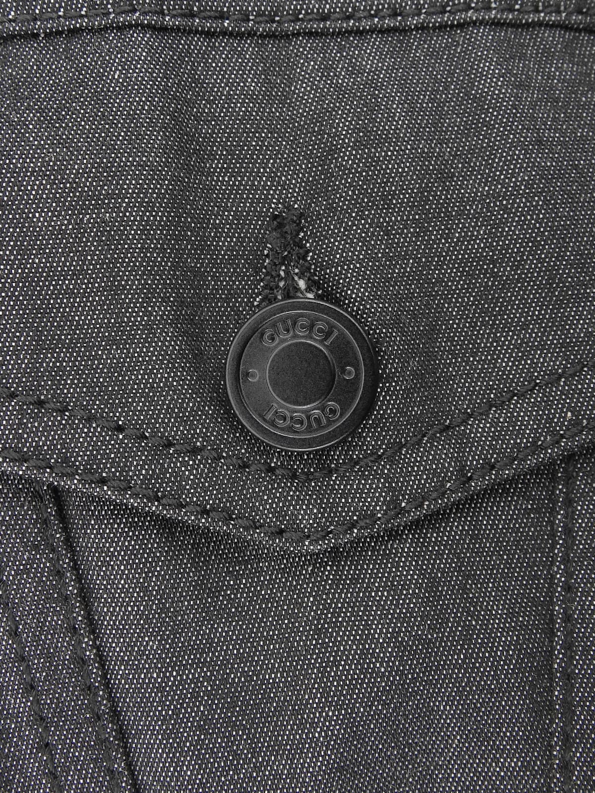 Logo Button Jacket in Black