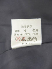 ウールストライプパターンジャケット グレー