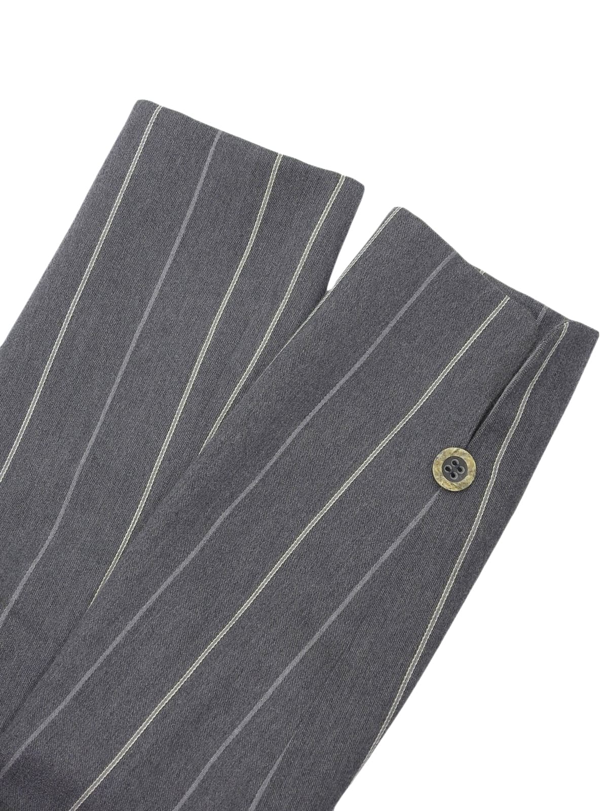 ウールストライプパターンジャケット グレー