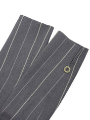 ウールストライプパターンジャケット グレー