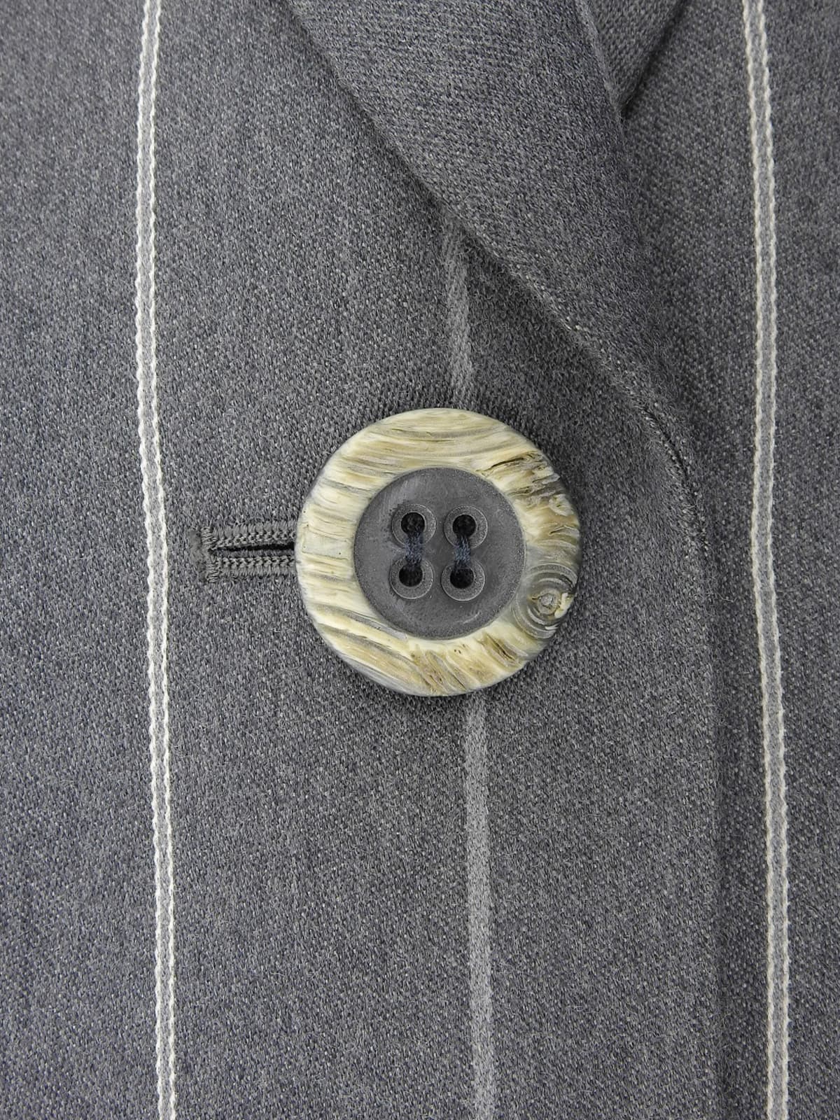 Grey wool striped pattern jacket