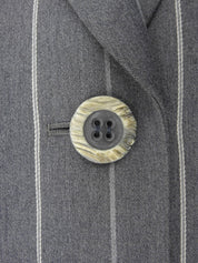 Grey wool striped pattern jacket