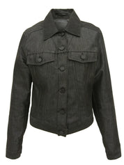 ロゴボタンジャケット グレー