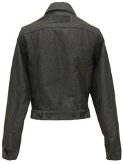 ロゴボタンジャケット グレー