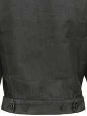 ロゴボタンジャケット グレー