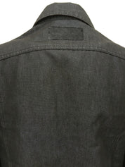 ロゴボタンジャケット グレー